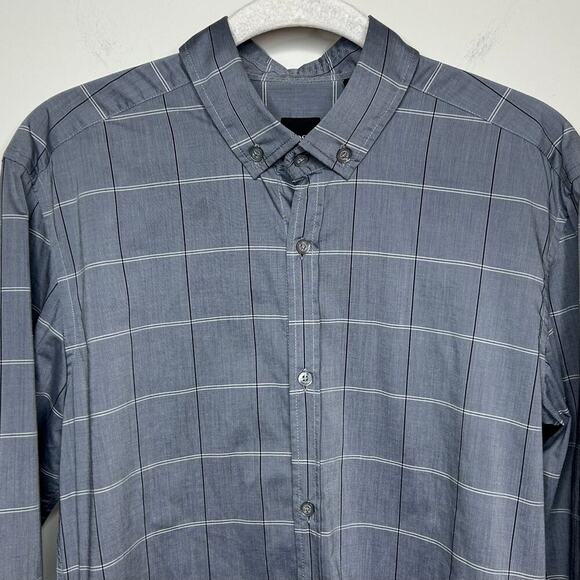Boss Hugo Boss Gray Slim Fit Button Up Shirt Size S - Picture 2 of 9